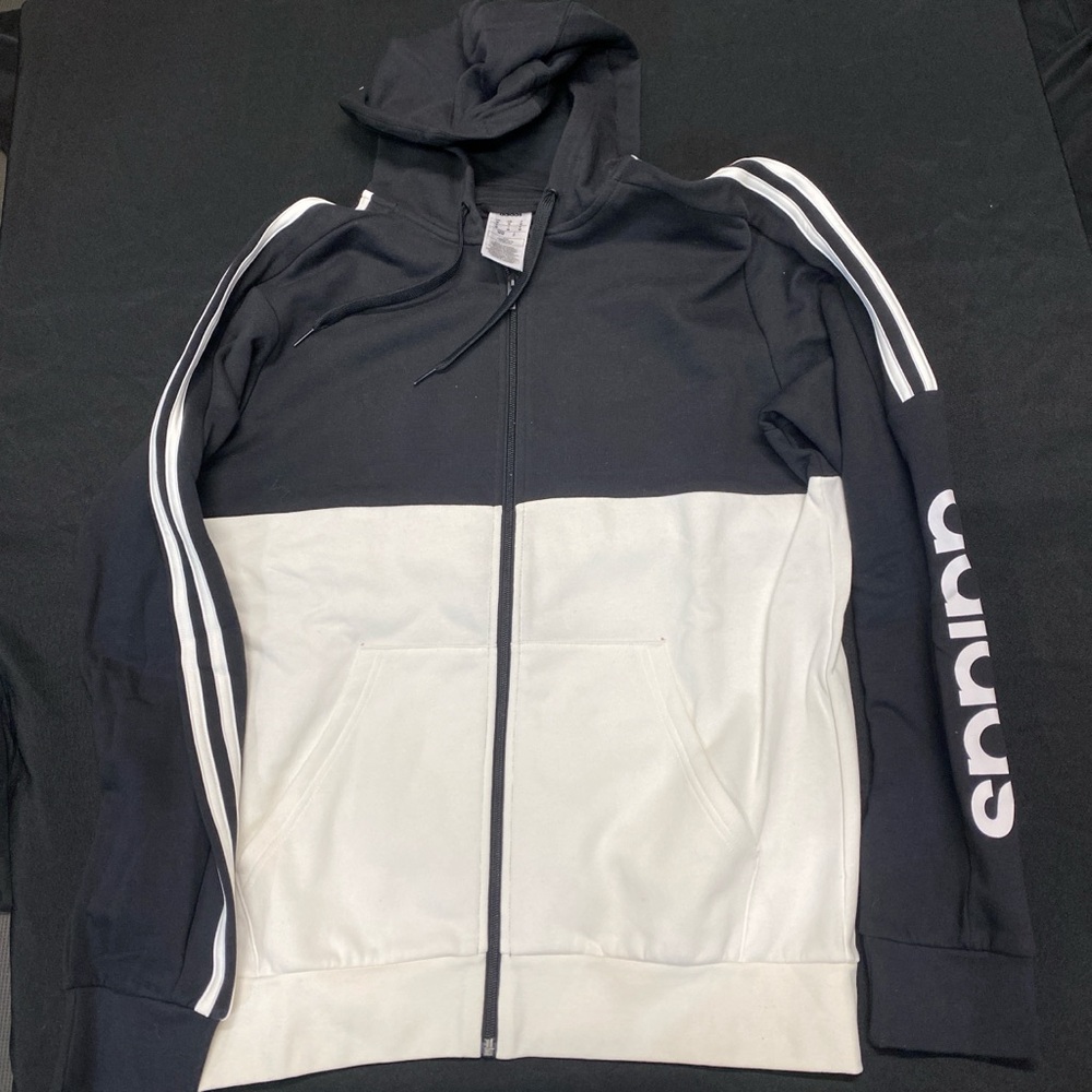 Adidas Charcoal Full-Zip Hoodie